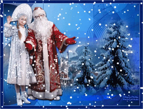 Необычное музыкальное поздравление Деда Мороза и Снегурочки.