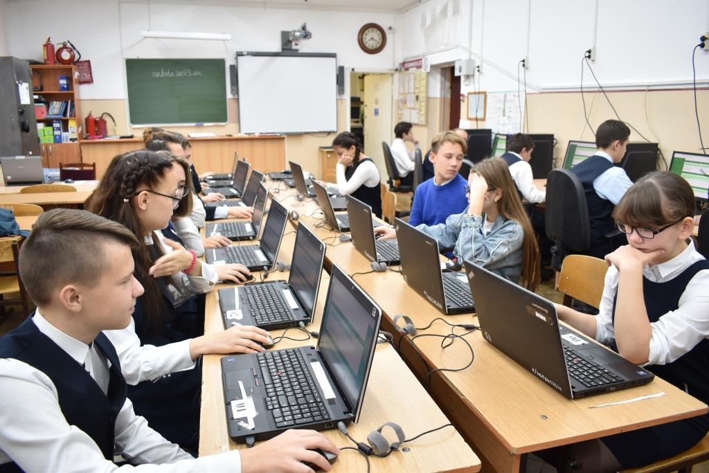 Компьютерное тестирование учащихся.