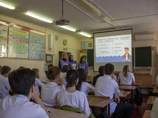 Уроки здоровья с волонтёрами-медиками Кубанского Государственного Университета продолжаются.