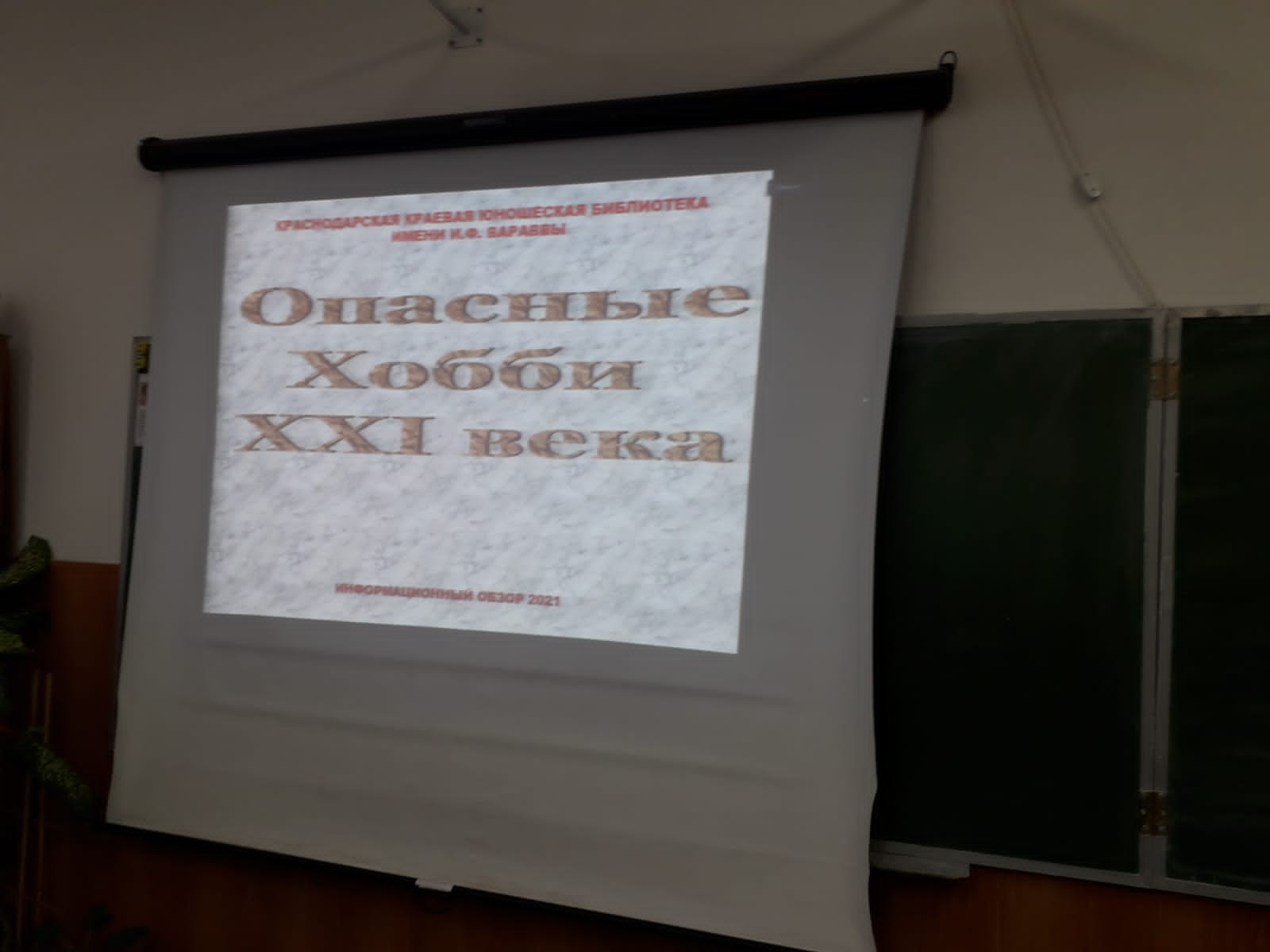 Онлайн-урок ККЮБ имени И.Ф. Вараввы "Вредные привычки XXI века" в 11 "Г" классе